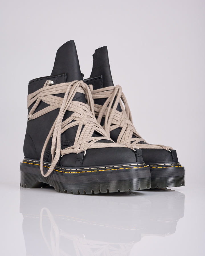 Rick Owens Dr Martens 1460 Quad Sole Megalace Boot Black