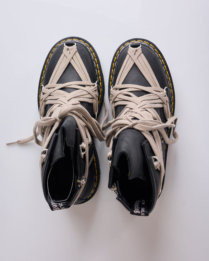 Rick Owens Dr Martens 1460 Quad Sole Megalace Boot Black