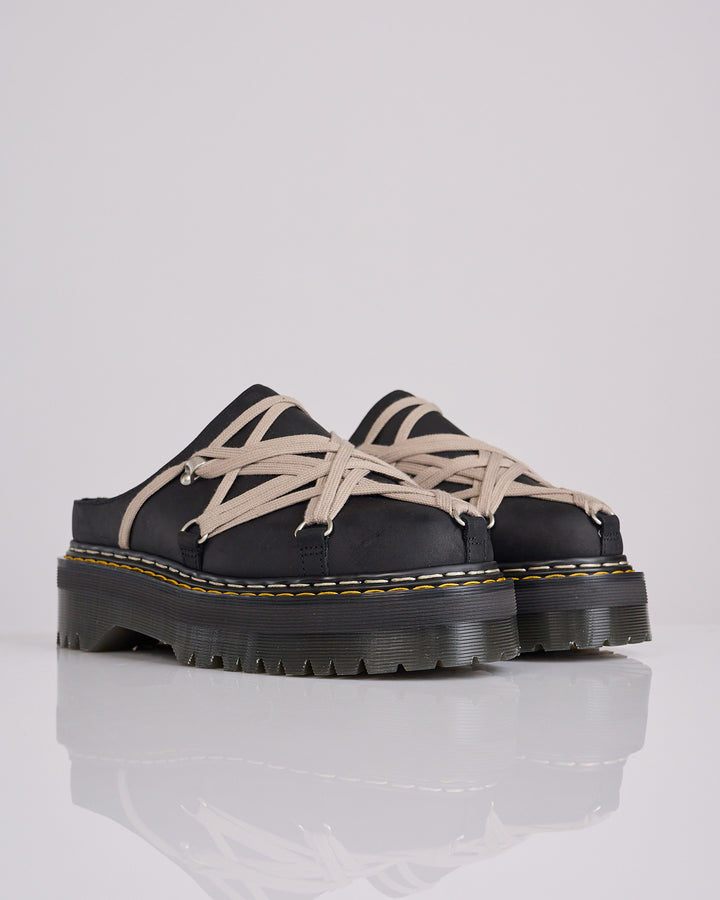 Rick Owens Dr Martens Quad Sole Megalace Mule Black