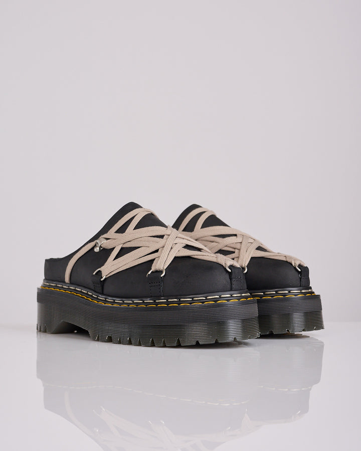 Rick Owens Dr Martens Quad Sole Megalace Mule Black
