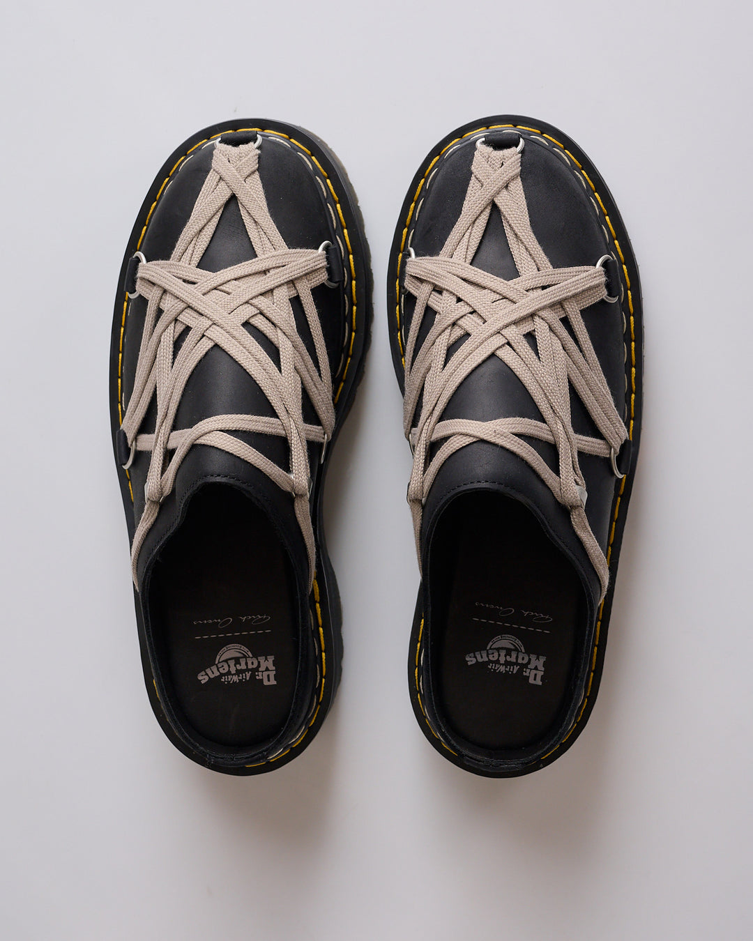 Rick Owens Dr Martens Quad Sole Megalace Mule Black
