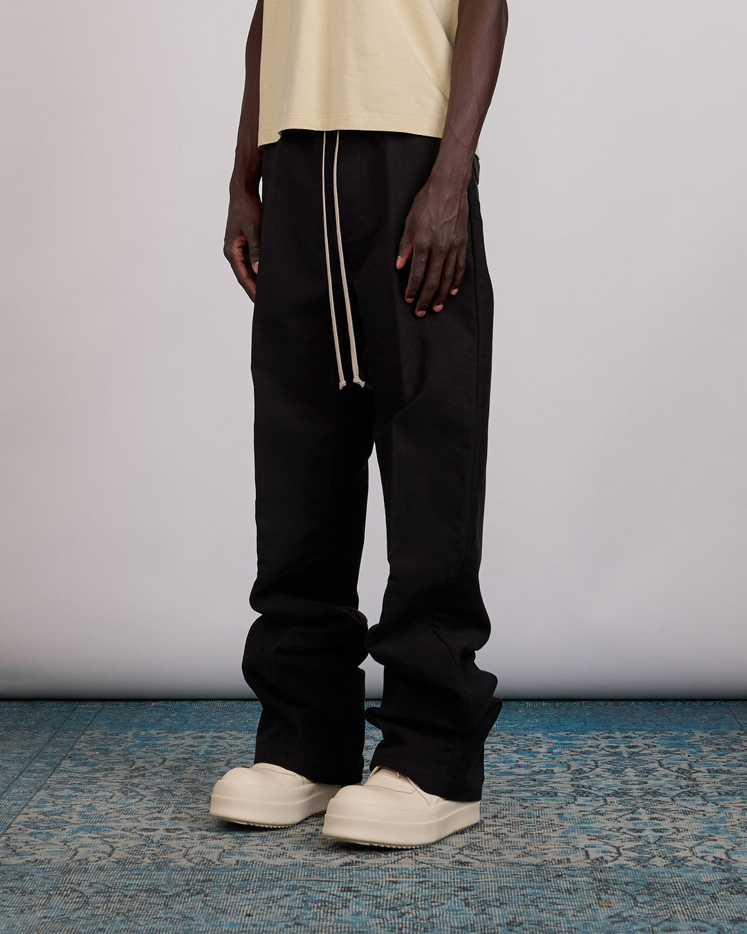 Rick Owens Drawstring Dietrich Pant Brushed Twill Black