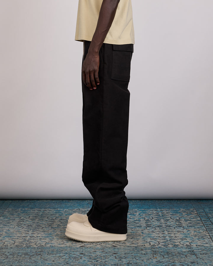 Rick Owens Drawstring Dietrich Pant Brushed Twill Black