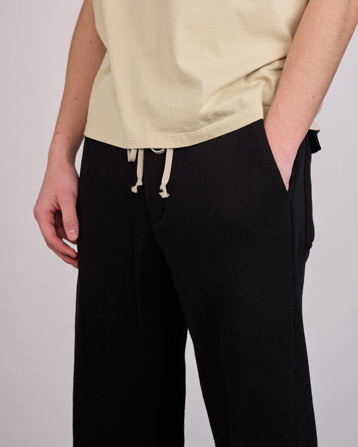 Rick Owens Drawstring Dietrich Pant Nep Terry Jersey Black