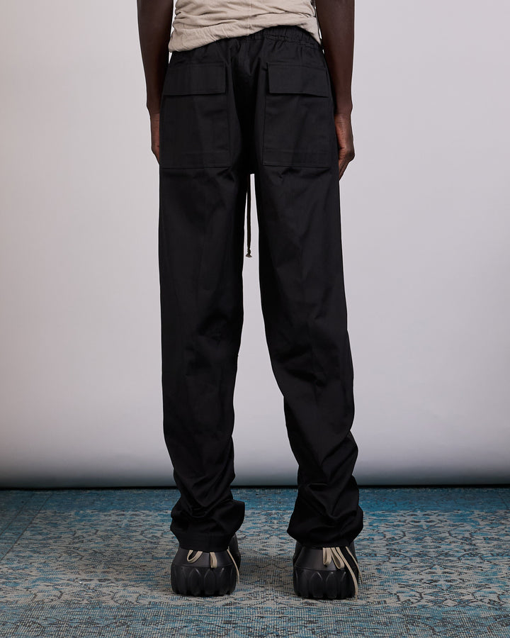 Rick Owens Drawstring Dietrich Pant TE Stretch Poplin Black
