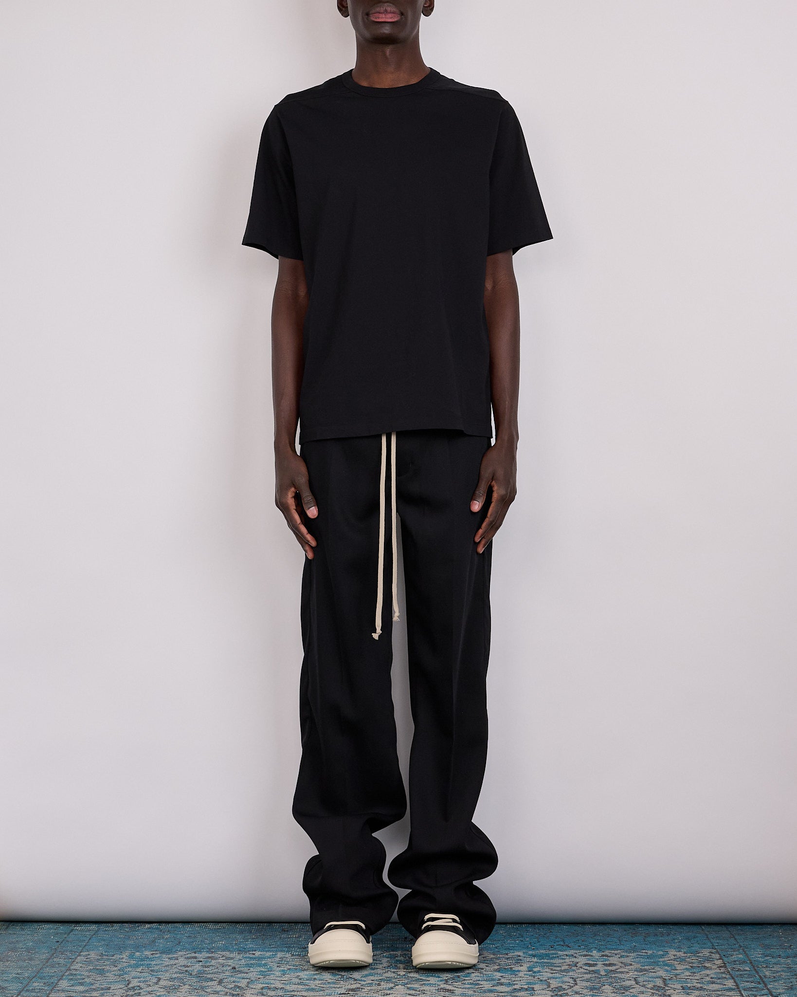 Rick Owens Drawstring Dietrich Pant Twisted Wool Black – LESS 17
