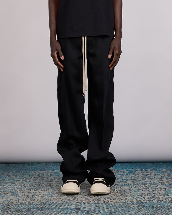 Rick Owens Drawstring Dietrich Pant Twisted Wool Black