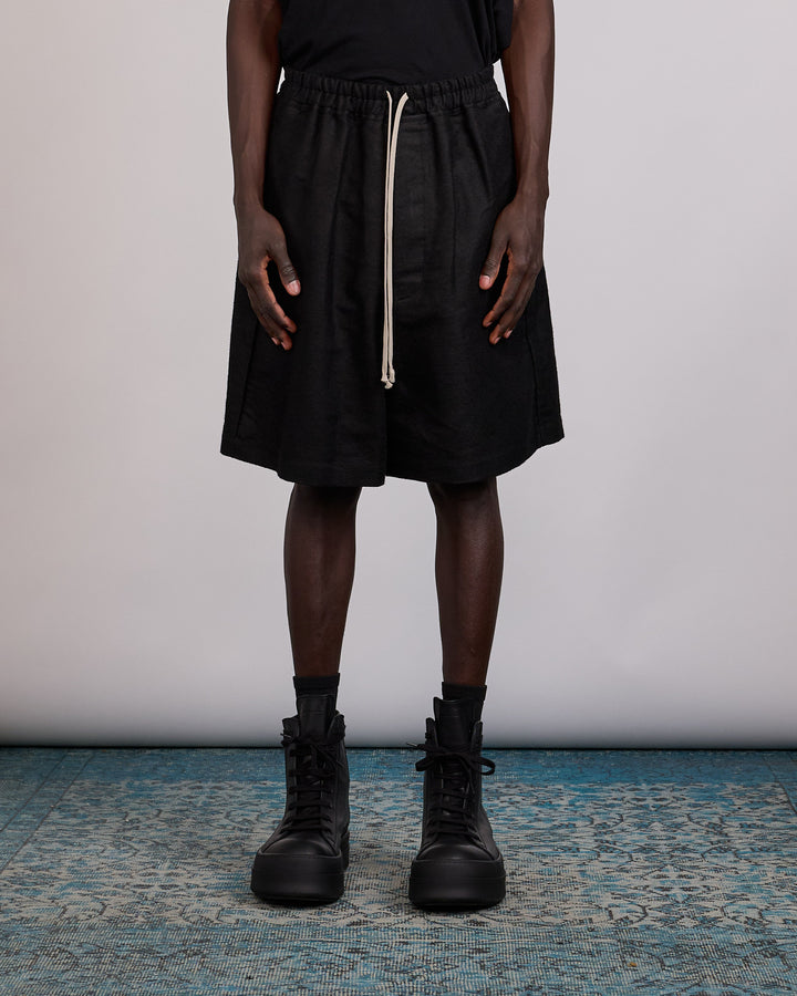 Rick Owens Faun Short Ramie Moleskin Black