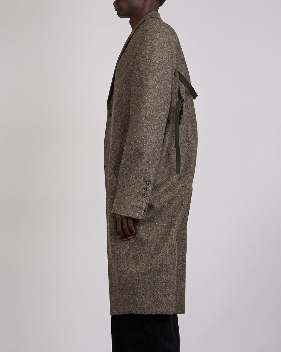 Rick Owens Fogpocket Rick's Coat Rugged Wool Bosco