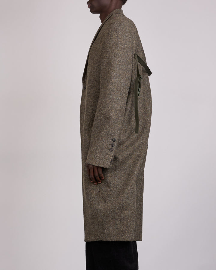 Rick Owens Fogpocket Rick's Coat Rugged Wool Bosco