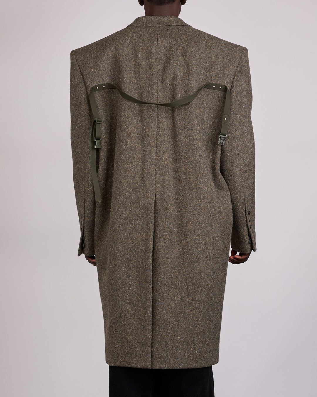 Rick Owens Fogpocket Rick's Coat Rugged Wool Bosco