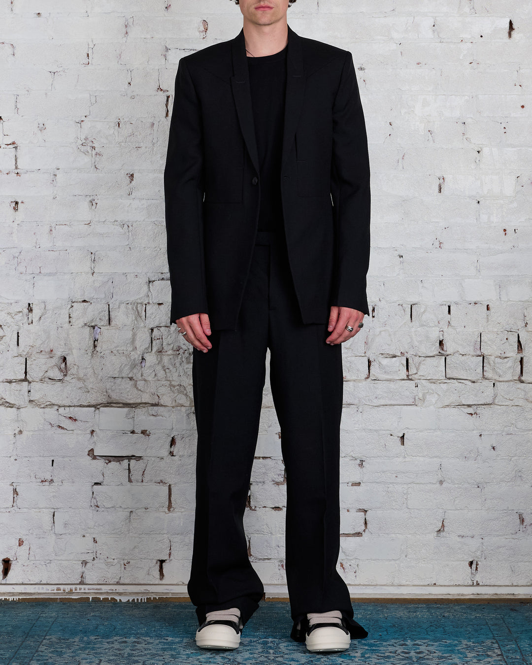 Rick Owens Fogpocket Soft Soft Blazer WGP Black