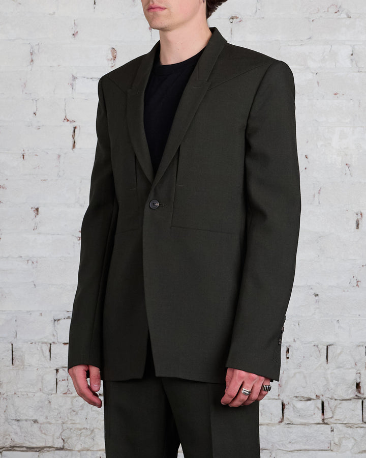 Rick Owens Fogpocket Soft Soft Blazer WGP Forest