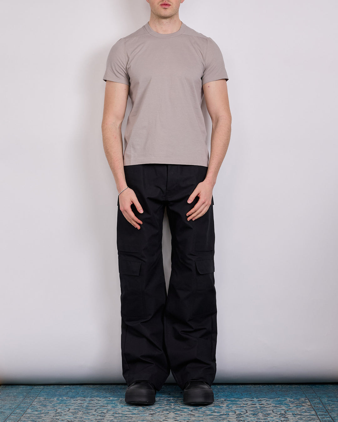 Rick Owens Geth Cargo Jean Cordura Cotton Black