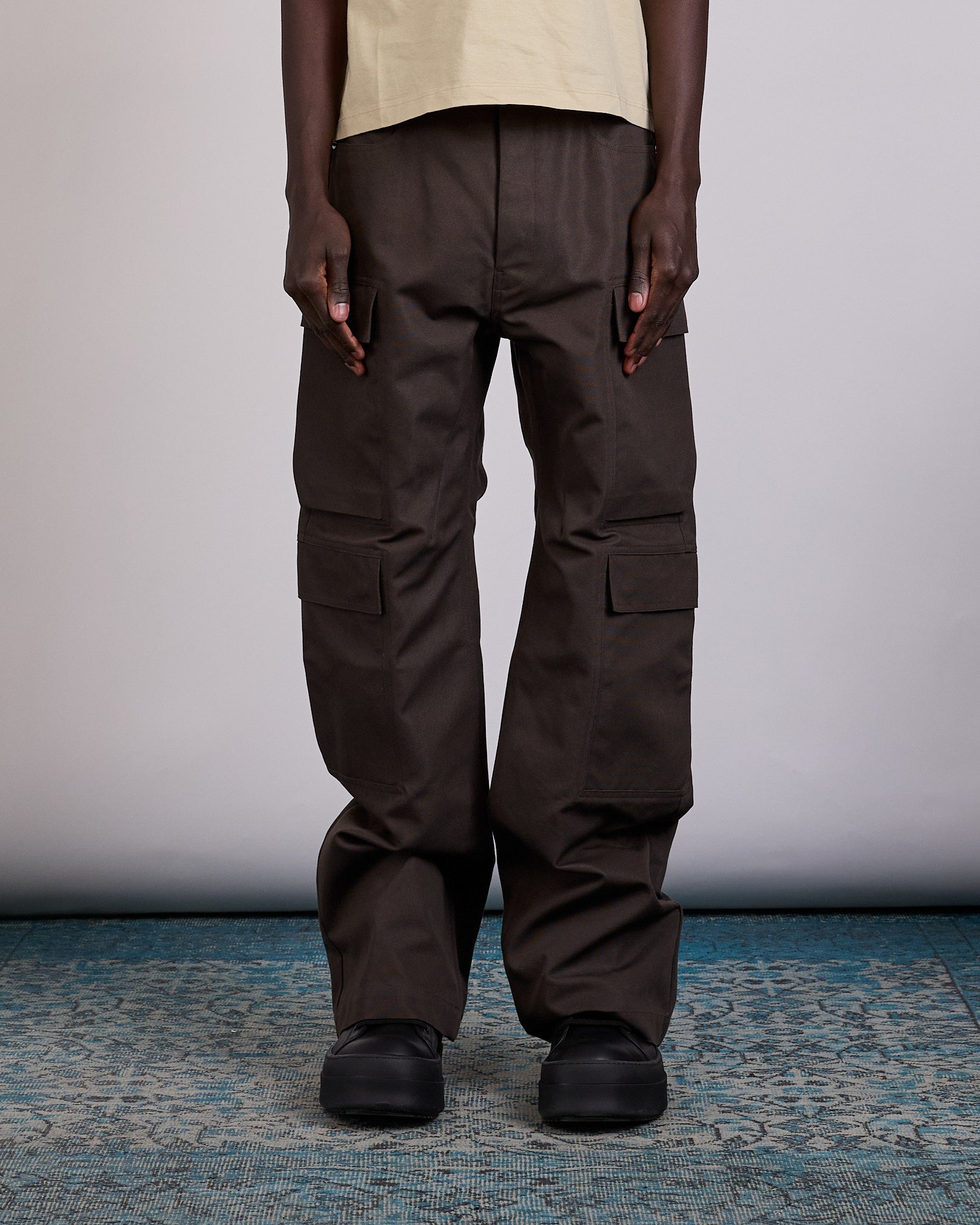 Rick Owens Geth Cargo Jean Cordura Cotton Dark Dust – LESS 17
