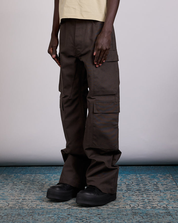 Rick Owens Geth Cargo Jean Cordura Cotton Dark Dust