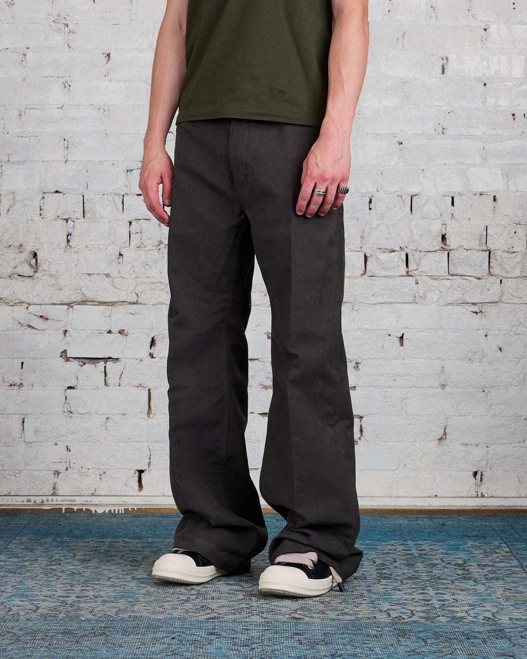 Rick Owens Geth Jean Brushed Heavy Twill Dark Dust