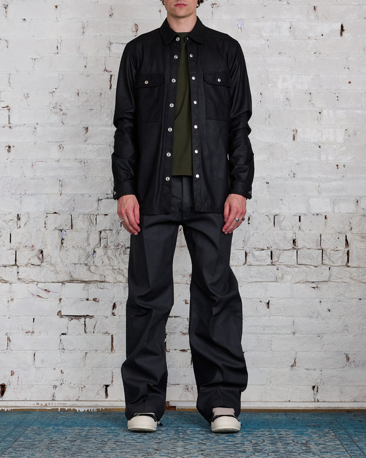 Rick Owens Geth Jean Chalk Stretch Denim Black