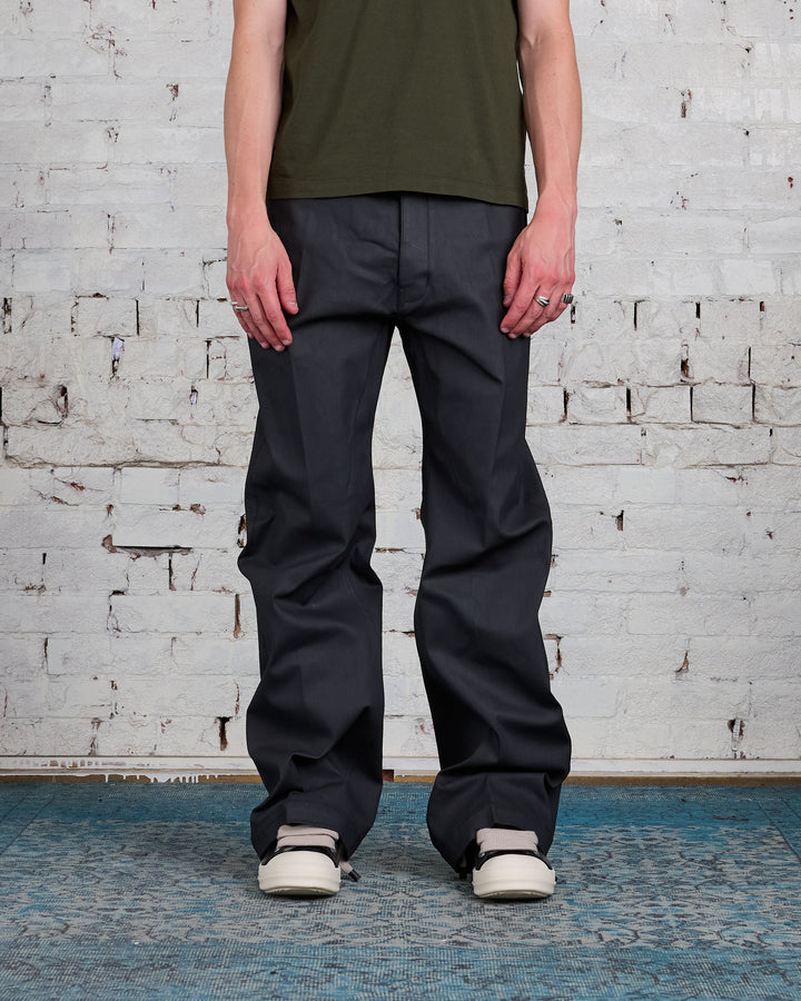 Rick Owens Geth Jean Chalk Stretch Denim Black