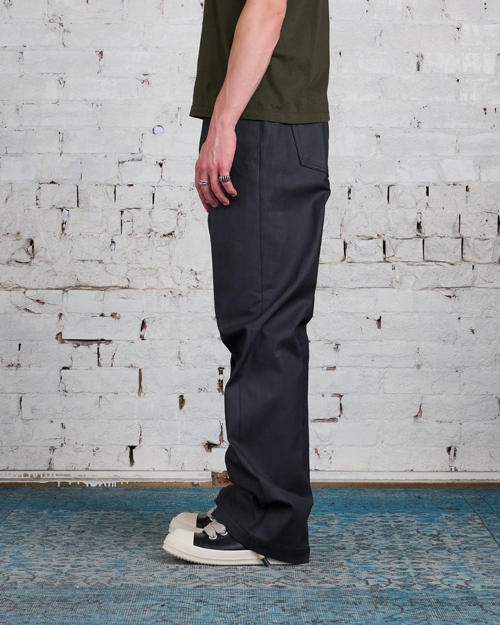 Rick Owens Geth Jean Chalk Stretch Denim Black