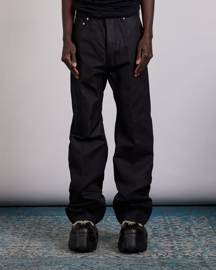 Rick Owens Geth Jean Cordura Cotton Black
