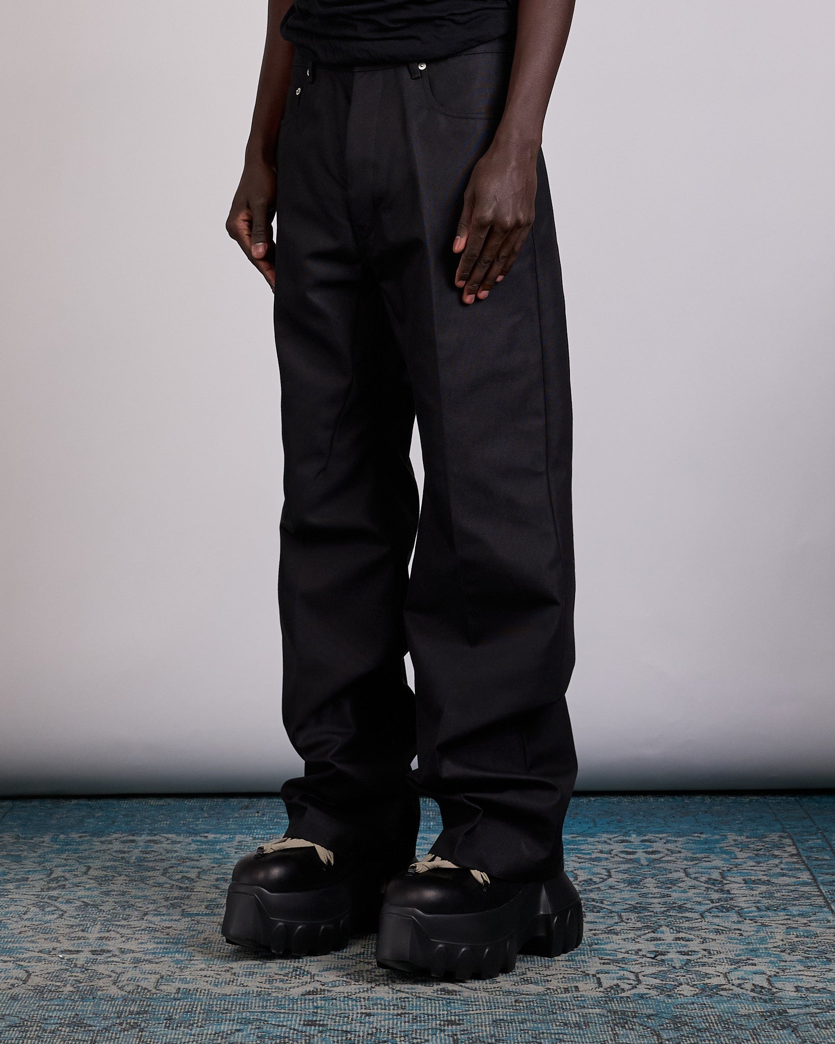 Rick Owens Geth Jean Cordura Cotton Black – LESS 17