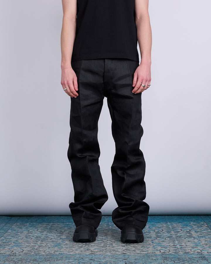 Rick Owens Geth Jean Linen Twill Black