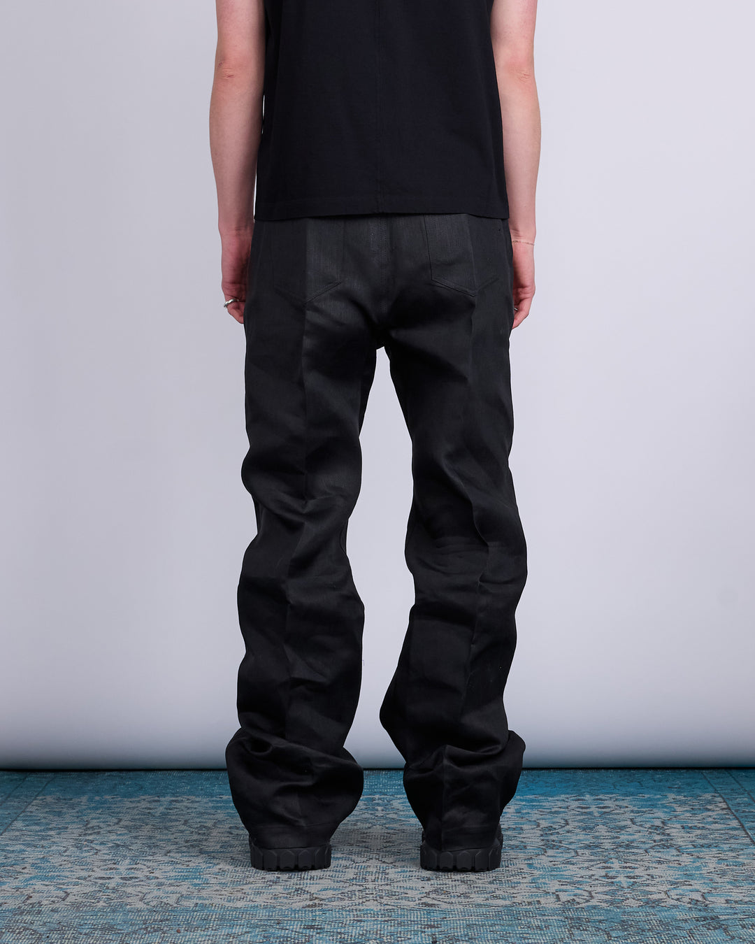 Rick Owens Geth Jean Linen Twill Black