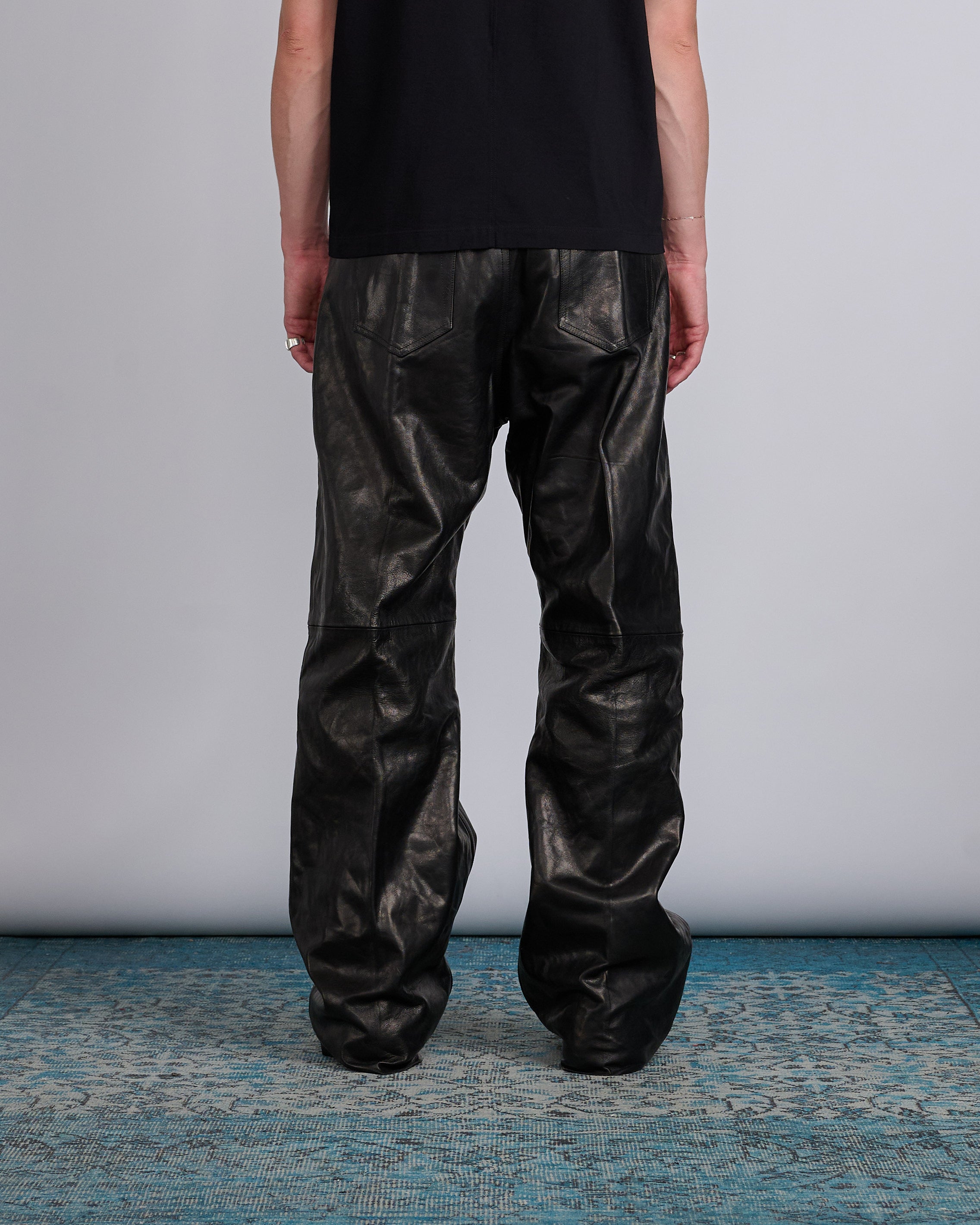 Rick Owens Geth Jean Nappa Lamb Leather Black – LESS 17