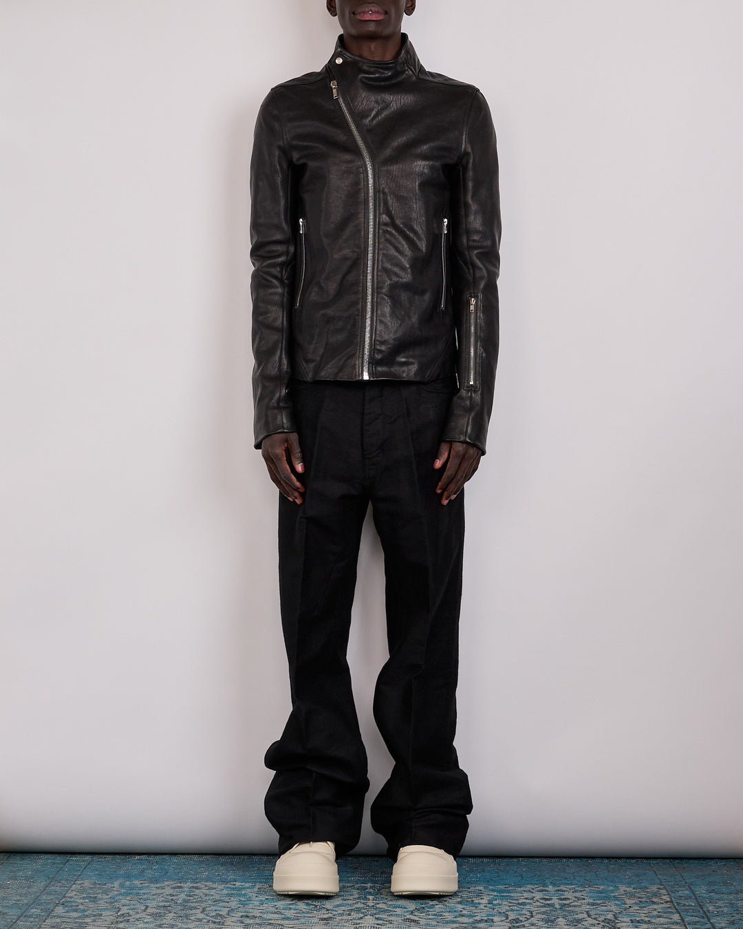 Rick Owens Geth Jean Ramie Moleskin Black