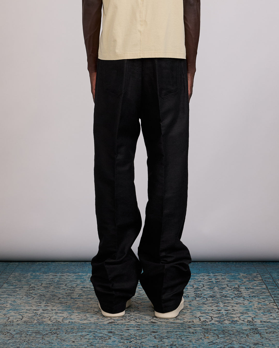 Rick Owens Geth Jean Ramie Moleskin Black