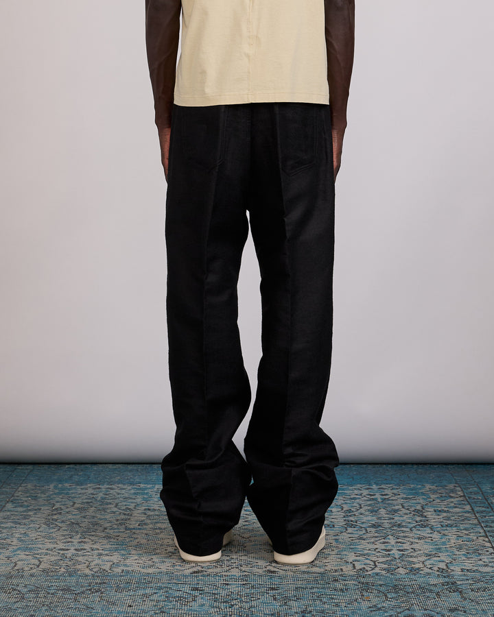 Rick Owens Geth Jean Ramie Moleskin Black