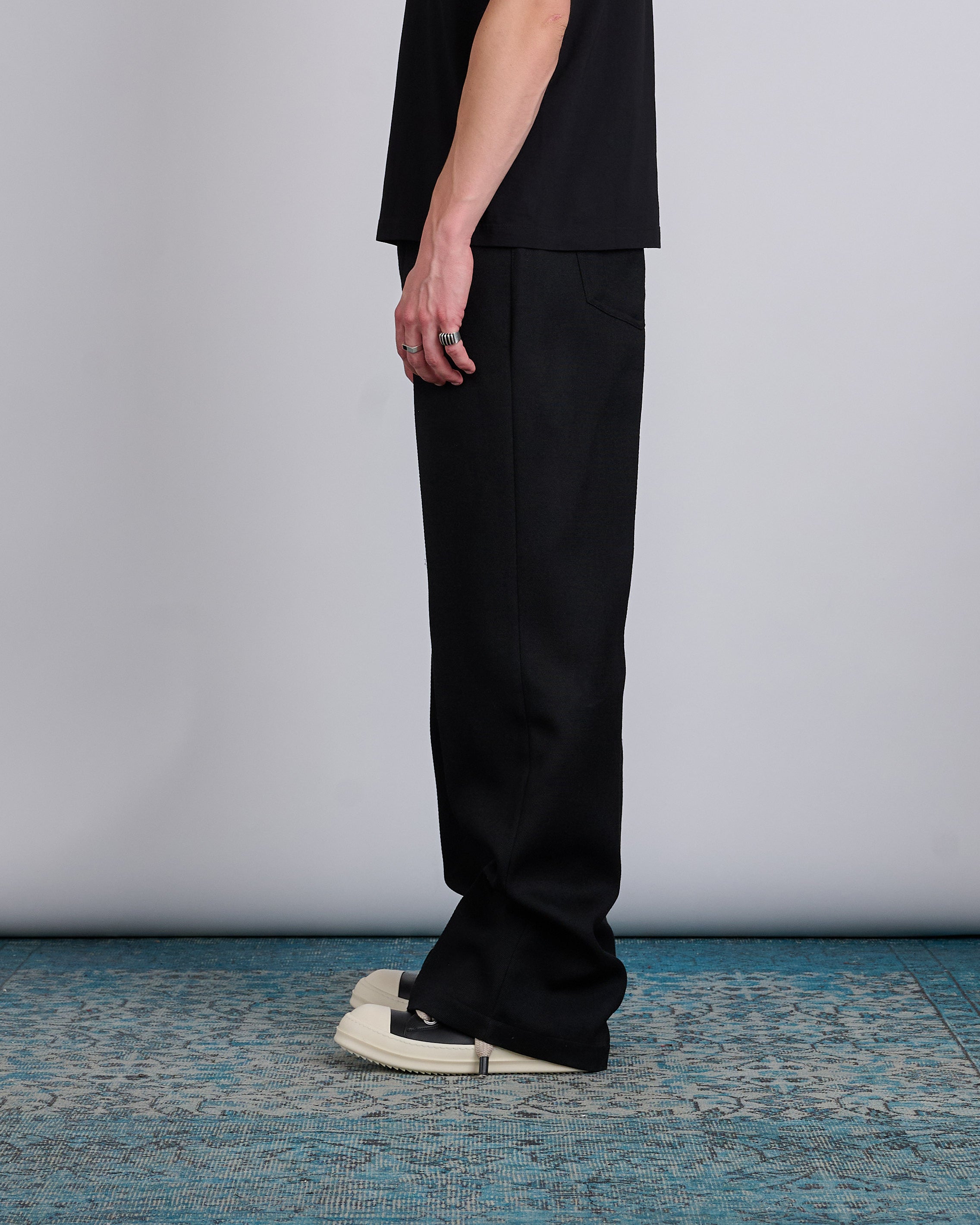 Rick Owens Geth Jean Wool Drill Black – LESS 17