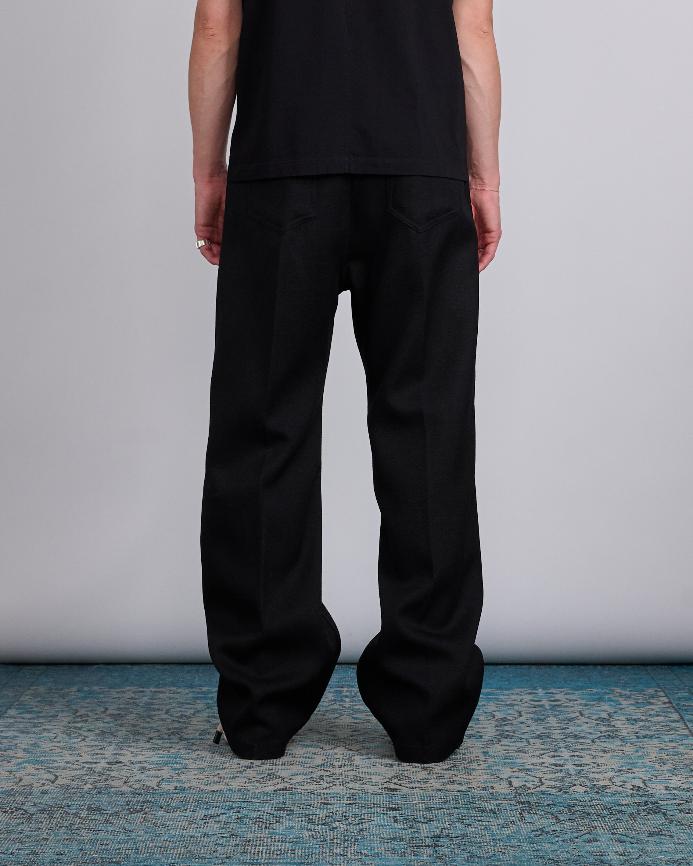 Rick Owens Geth Jean Wool Drill Black – LESS 17