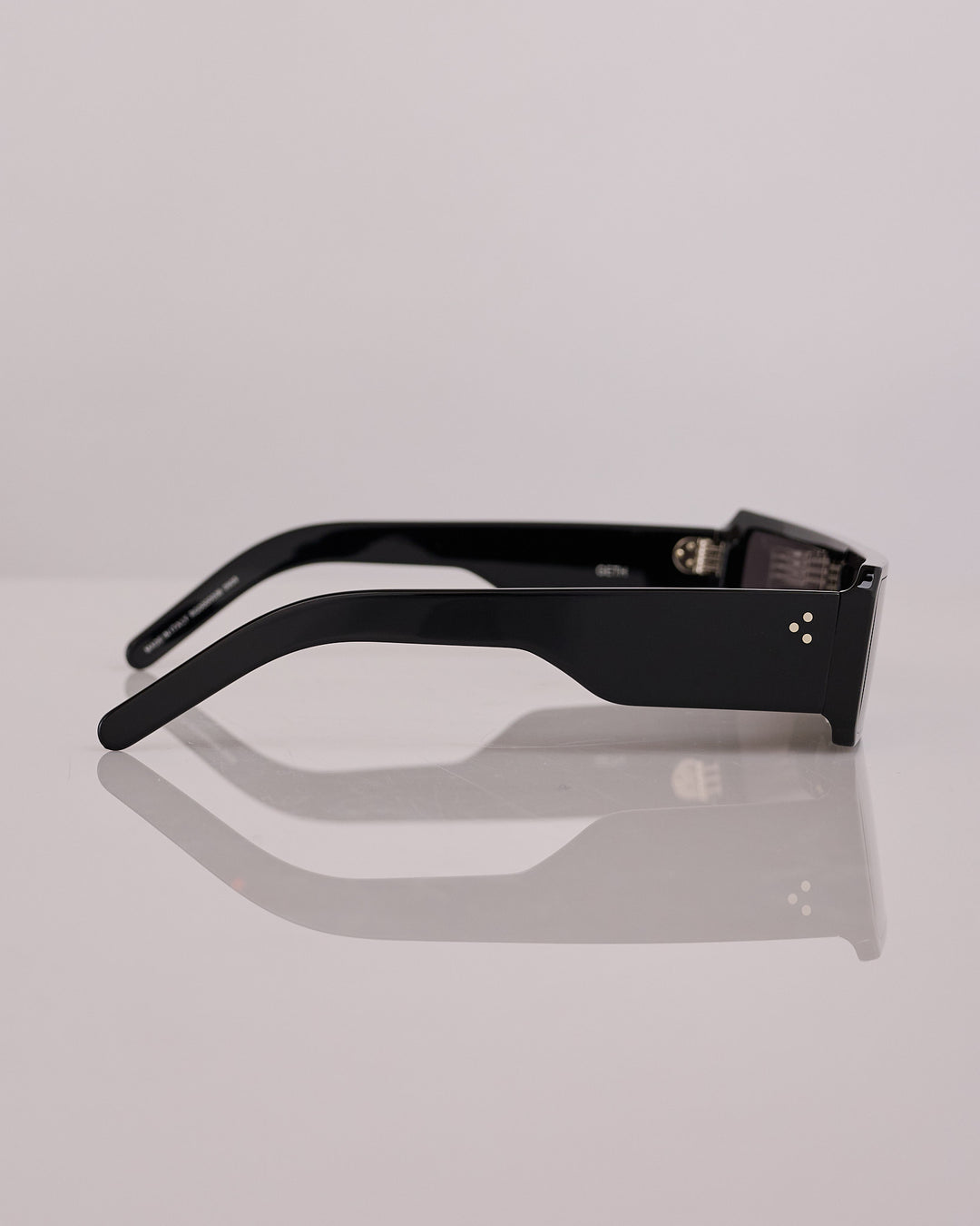 Rick Owens Gethshades Temple Sunglass Black Black