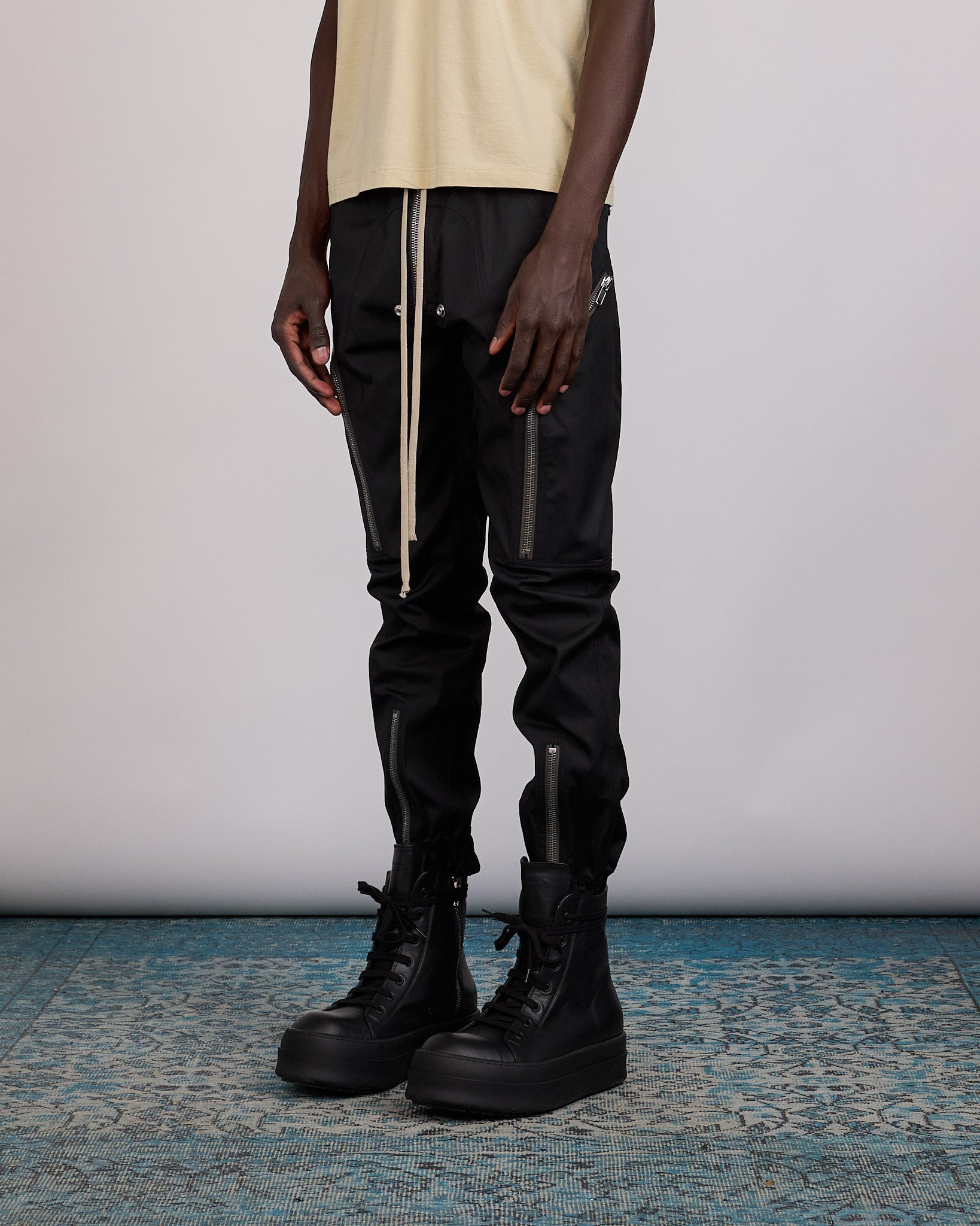 Rick Owens Heizer Bauhaus Cargo Pant TE Black – LESS 17