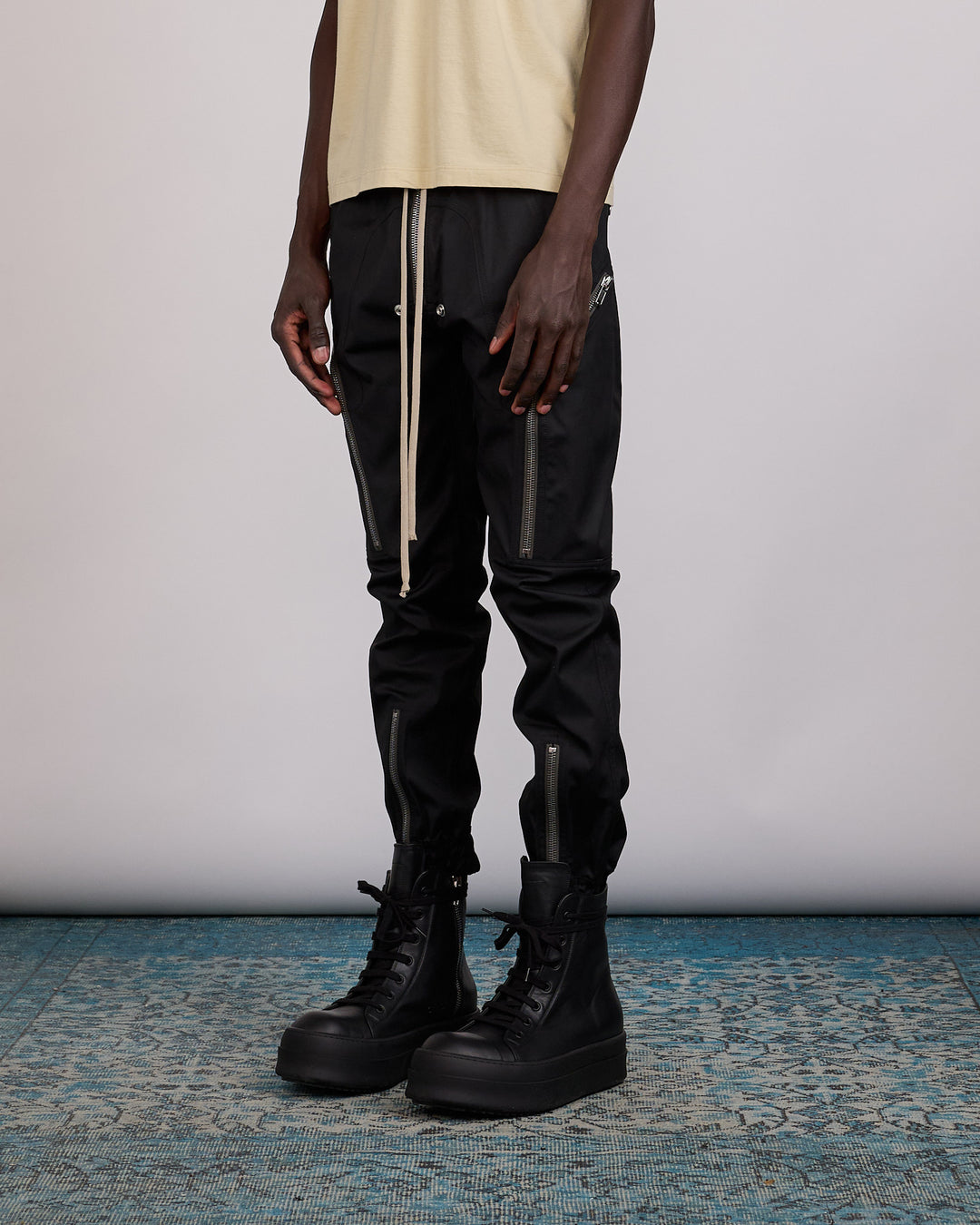 Rick Owens Heizer Bauhaus Cargo Pant TE Black