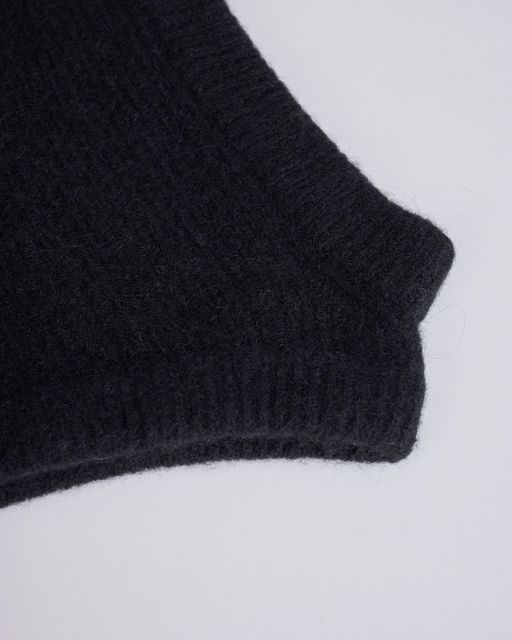 Rick Owens Hood Alpaca Black