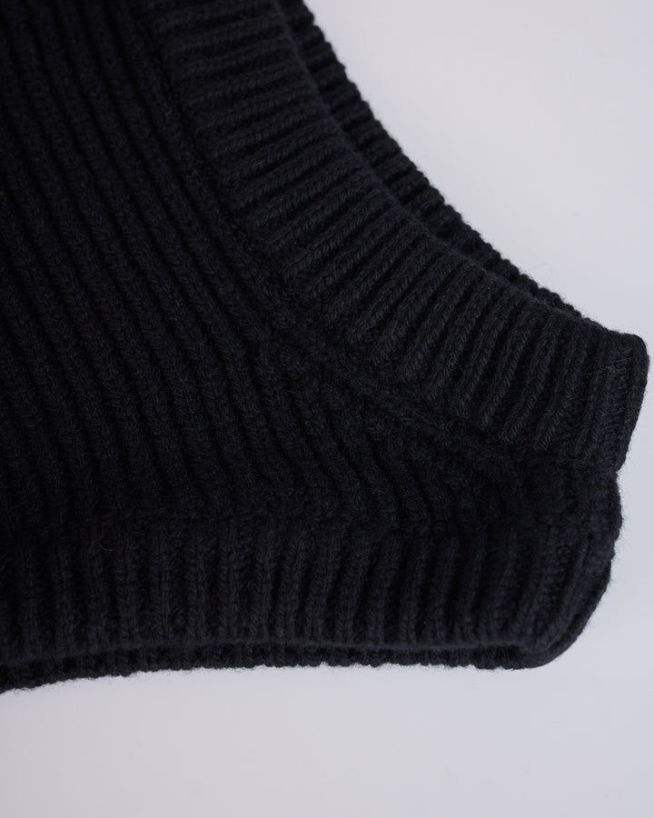 Rick Owens Hood Cashmere Black