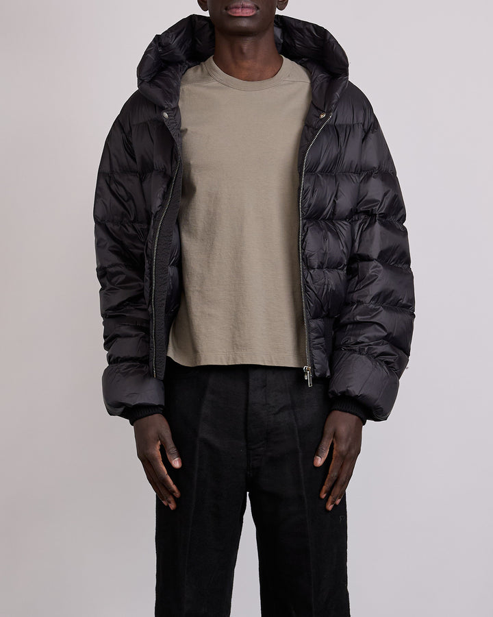 Rick Owens Hooded Duvet Jacket Nylon Black
