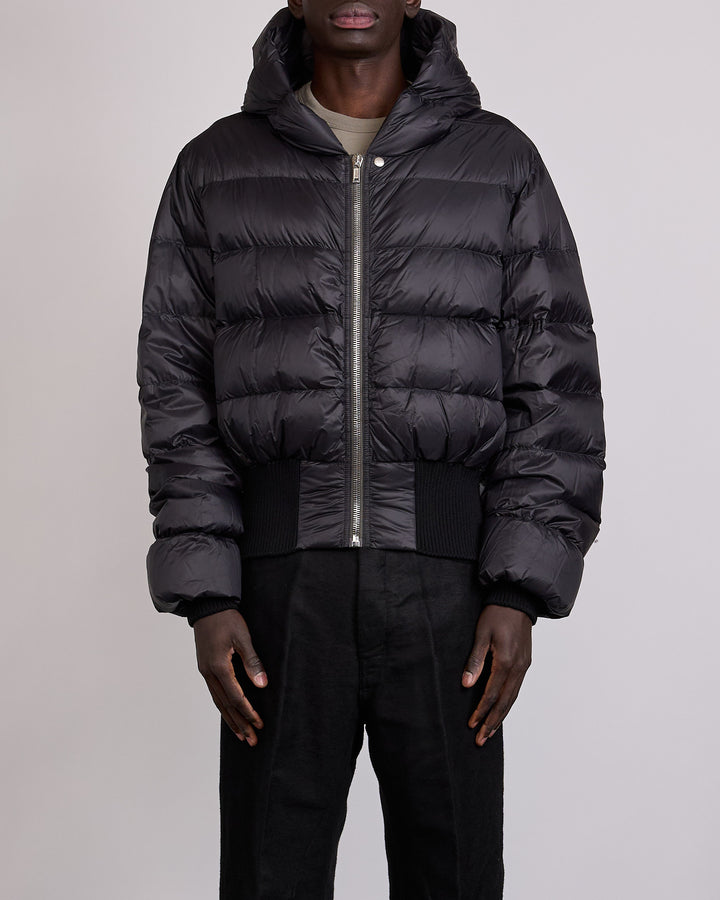 Rick Owens Hooded Duvet Jacket Nylon Black
