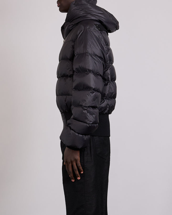 Rick Owens Hooded Duvet Jacket Nylon Black