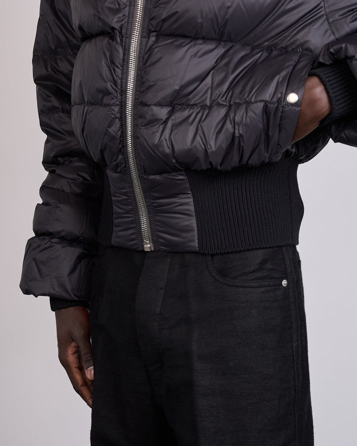 Rick Owens Hooded Duvet Jacket Nylon Black
