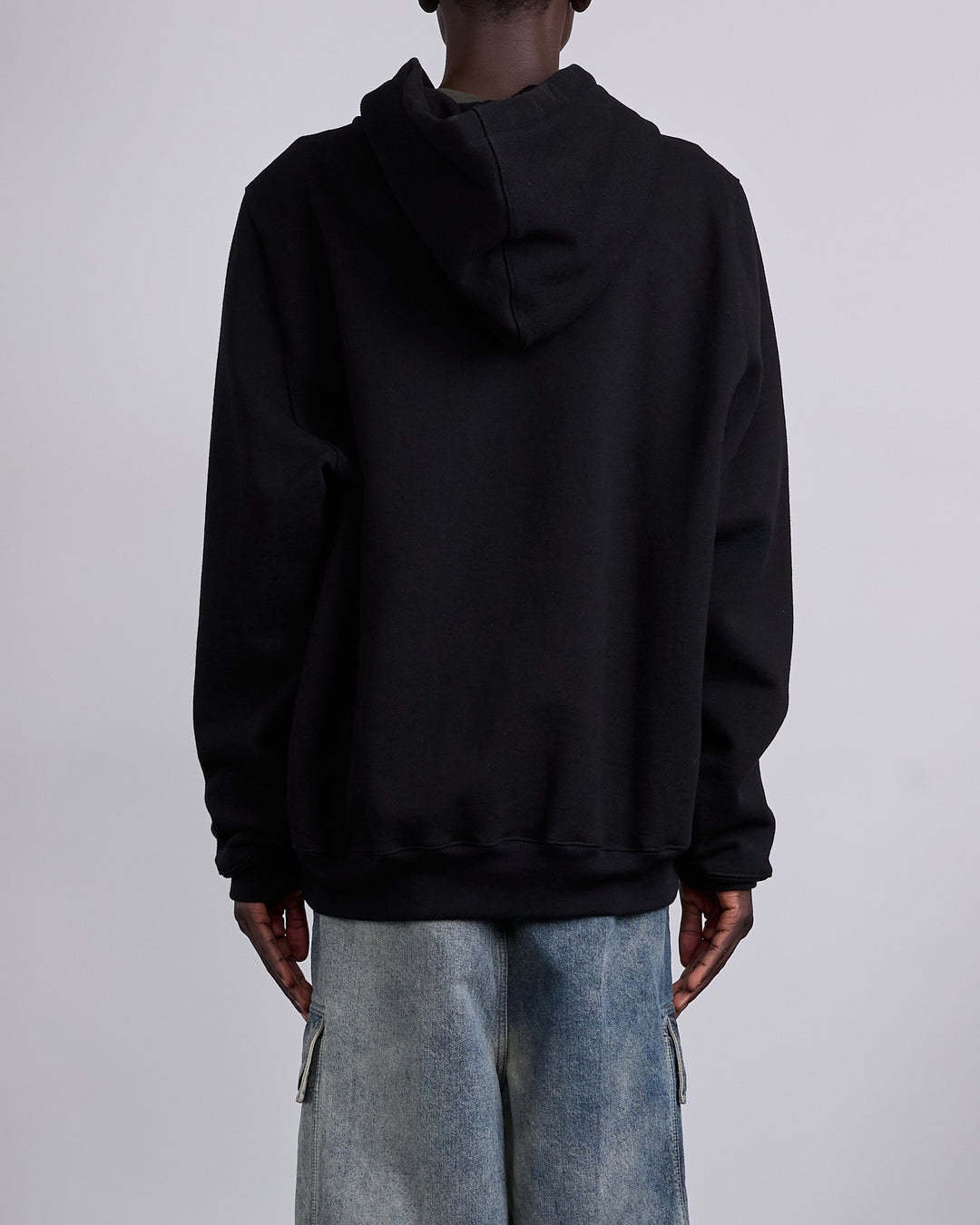 Rick Owens Hoodie Compact Terry Black