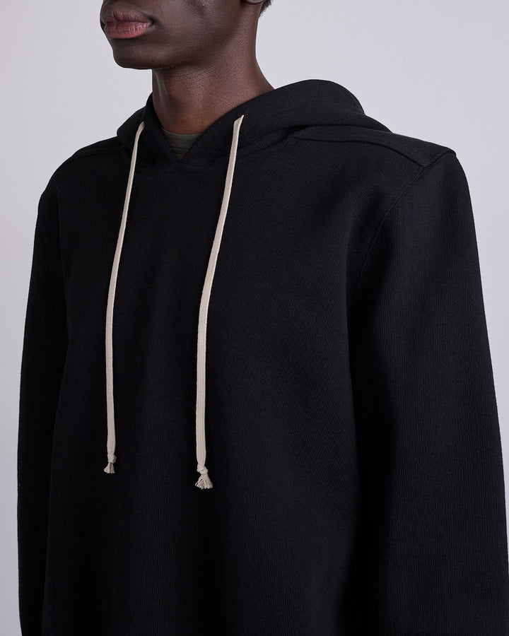 Rick Owens Hoodie Compact Terry Black