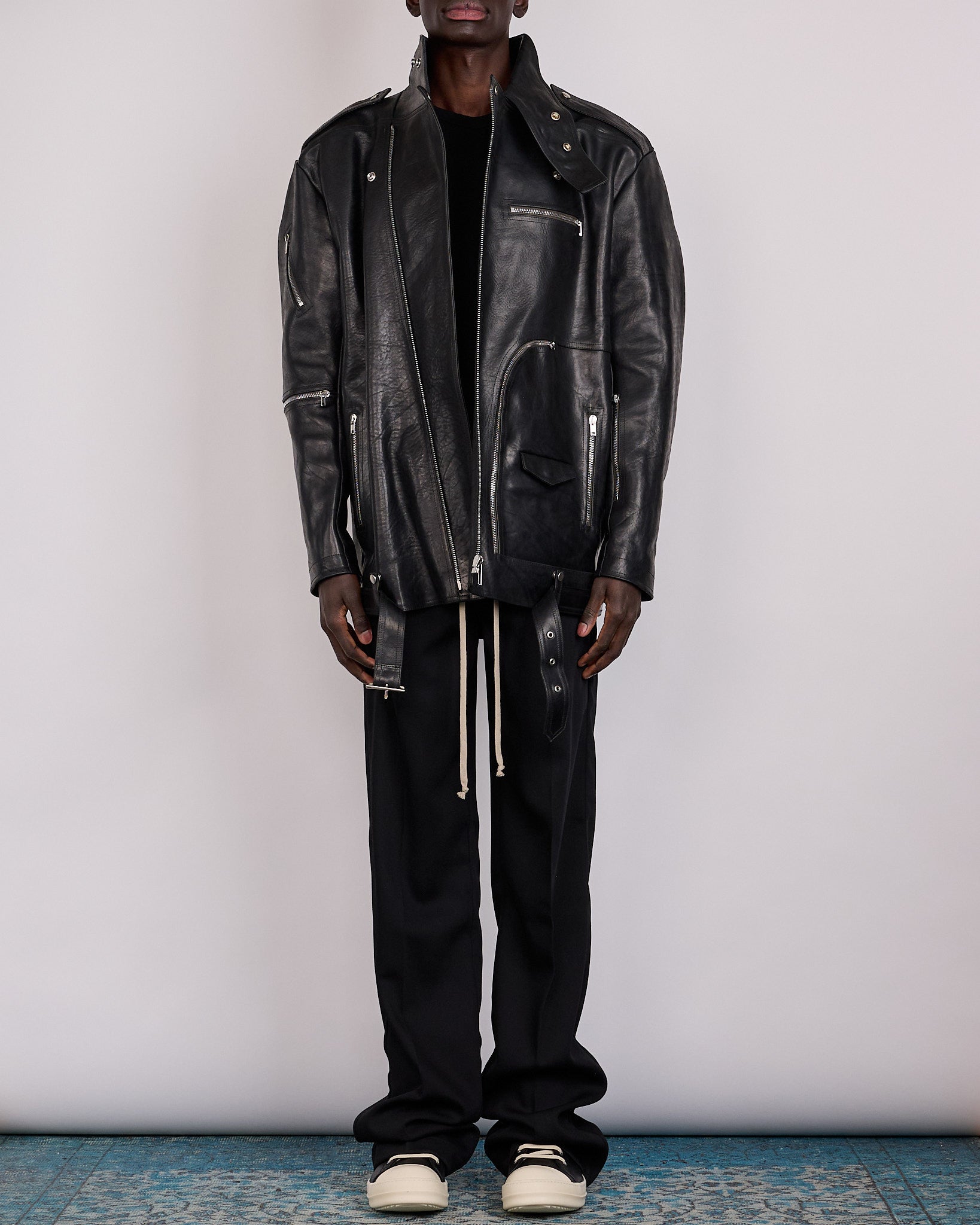 リックオウエンスライダーズジャケット Jumbo bauhaus stooges JUMBO BAUHAUS STOOGES| RICK OWENS