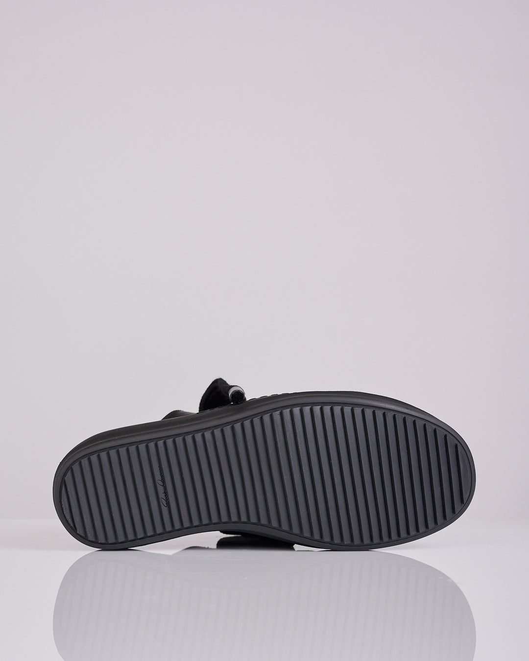 Rick Owens Jumbo Lace Low Sneak LCO Leather All Black