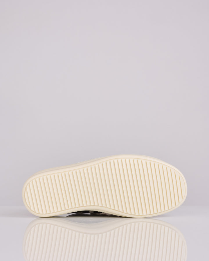 Rick Owens Jumbo Lace Low Sneak LCO Leather Black Milk