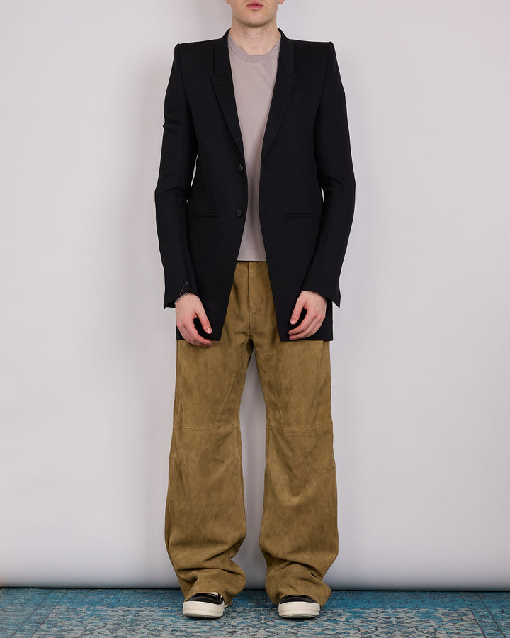 Rick Owens Larry Neue Blazer Twisted Wool Black