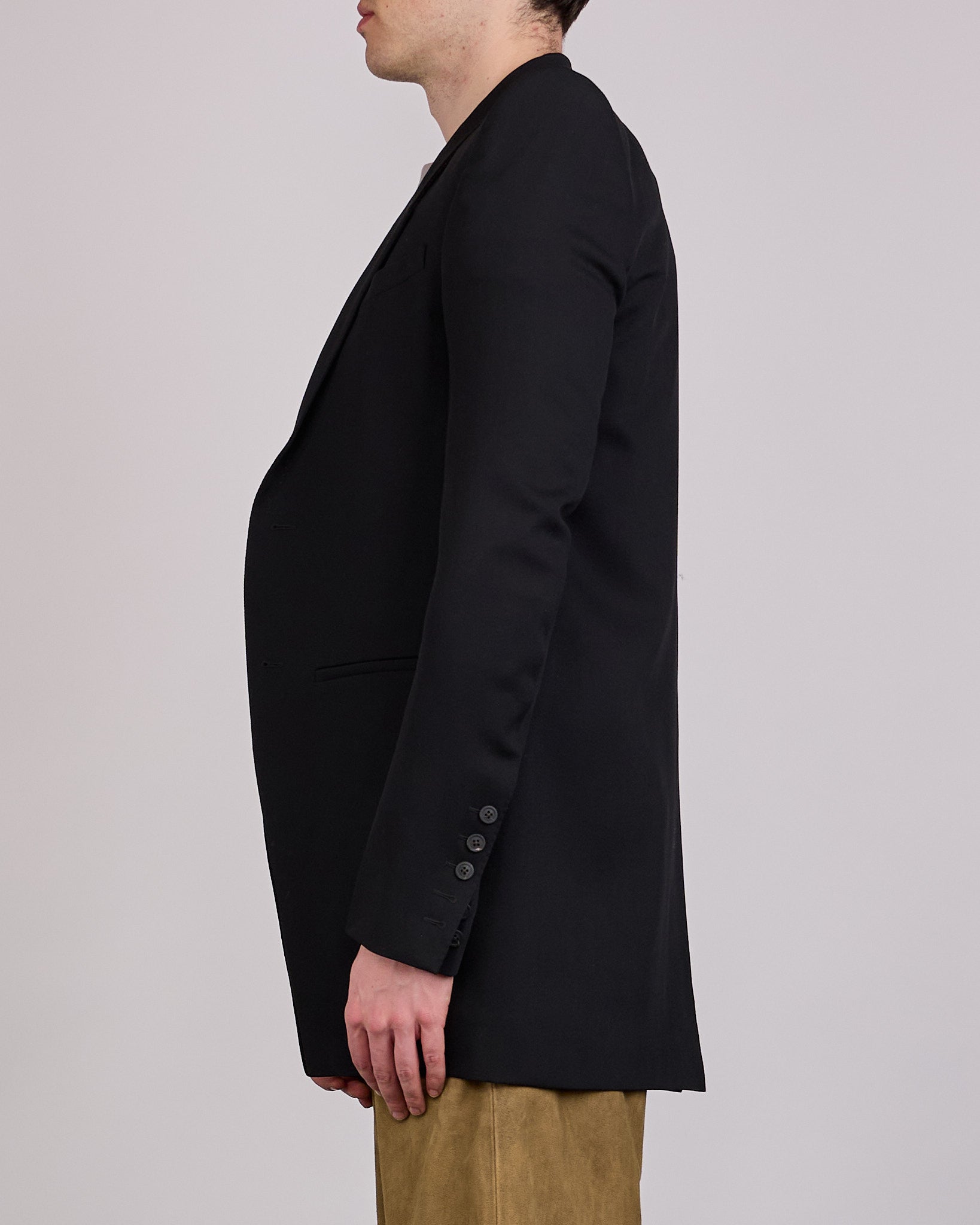 Rick Owens Larry Neue Blazer Twisted Wool Black – LESS 17